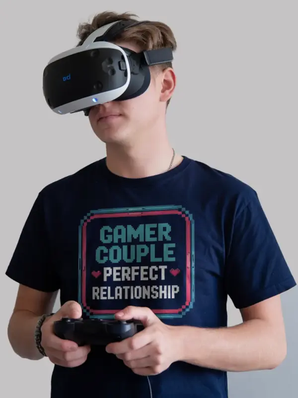 pixel gamer couple love shirt