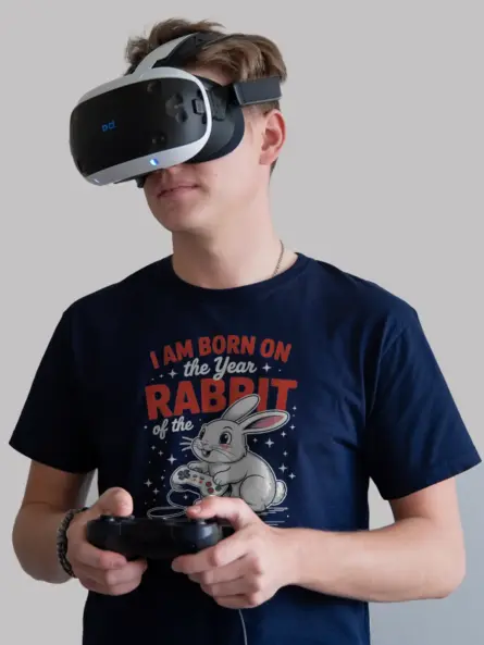 Year of the Rabbit Gamer T-Shirt - Image 3