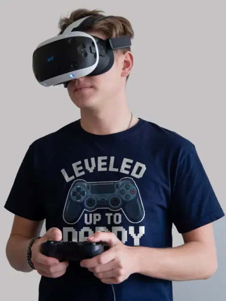 Leveled Up to Daddy Gaming T-Shirt for New Dads 2025 - Image 9