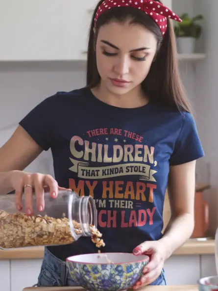 Retro Lunch Lady T-Shirt with Heartfelt Quote - Image 9