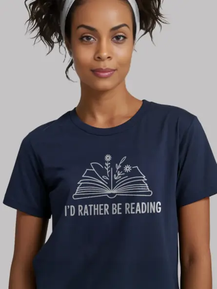 Minimalist Book Lover T-Shirt for Women - Image 5
