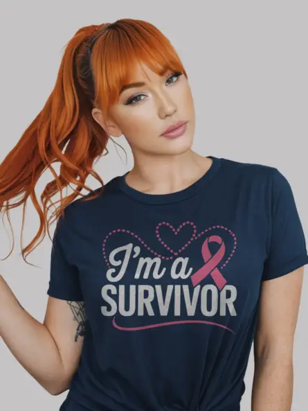 I’m a Survivor Shirt – Empowering Pink Ribbon Remission Tee - Image 8