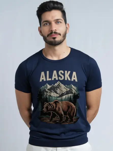 Alaska Grizzly Bear T-Shirt for Wilderness Adventure - Image 9