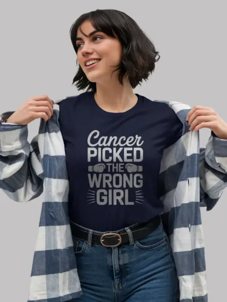 Cancer Picked the Wrong Girl Shirt – Bold Survivor Fighter Tee - Image 8