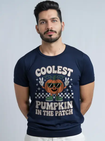 Coolest Pumpkin in the Patch Shirt – Retro Halloween Cartoon Tee - Image 9