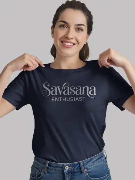 Savasana T-Shirt – Mindful Minimalist Design for Yoga Lovers - Image 9