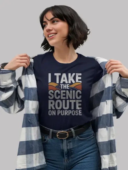 Bold Road Trip Shirt – Take the Scenic Route in Style - Image 9