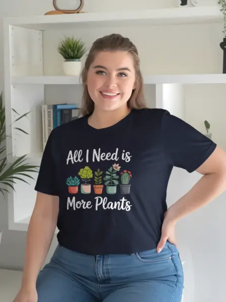 minimalist plant lover t-shirt