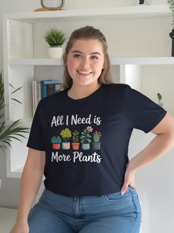 minimalist plant lover t-shirt