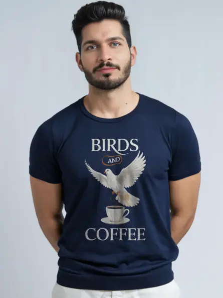 Bird and Coffee T-Shirt for Birdwatchers and Nature Lovers - Image 6