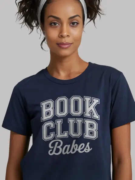 Book Club Babes T-Shirt – Retro Collegiate Tee for Readers - Image 9