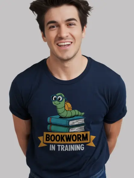 Bookworm Tee – Cute In Training Tee for Kids Who Love Reading - Image 9