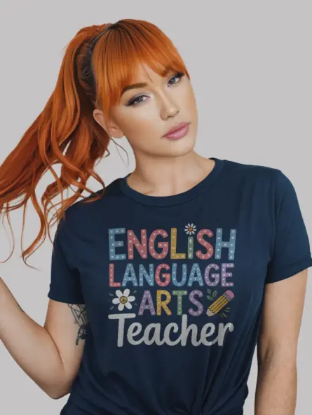 English Teacher Shirt – Whimsical Pastel ELA Club Tee - Image 9
