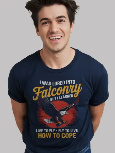 Falconry Mental Health T-Shirt – Live to Fly Cope Shirt - Image 9