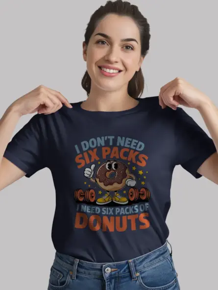 I Don’t Need Six Packs I Need Donuts Funny Donut Gym T Shirt - Image 8