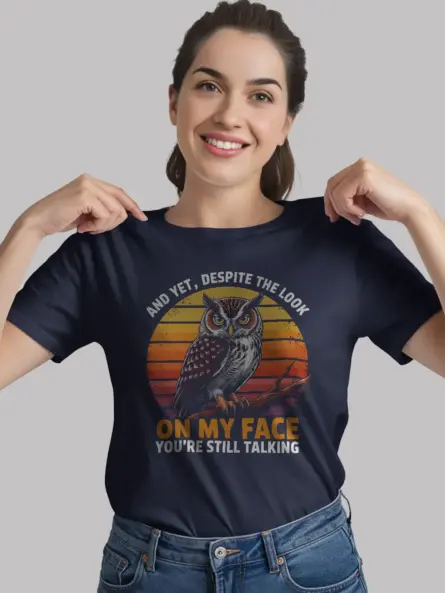 Funny Owl Quote T-Shirt for Bird Lovers - Image 8