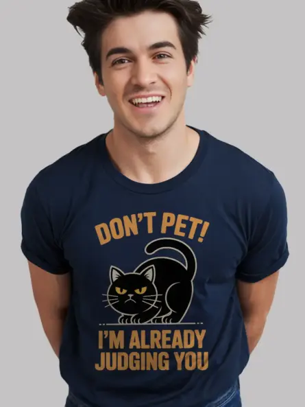 Grumpy Cat Shirt – Funny Minimalist Design for Sarcastic Pet Lovers - Image 9