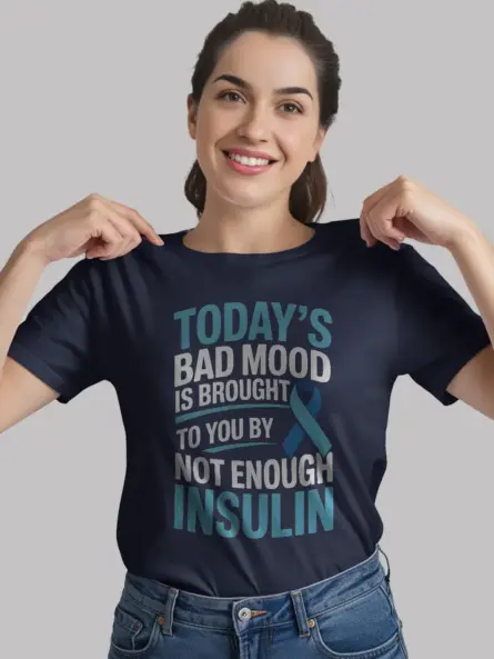 Insulin T Shirt – Bold Funny “Not Enough Insulin” Mood Tee for Diabetics - Image 12