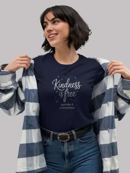 Kindness Is Free T-Shirt – Inspirational Quote Tee - Image 6