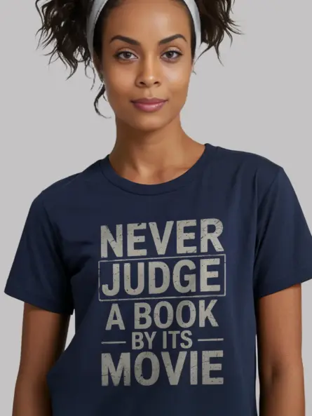 Funny Never Judge a Book by Its Movie T-Shirt - Image 8