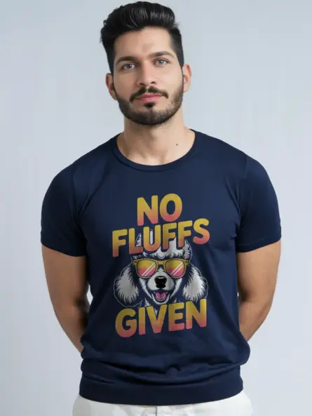 No Fluffs Given Poodle Shirt Bold and Funny Dog Mom Tee - Image 8
