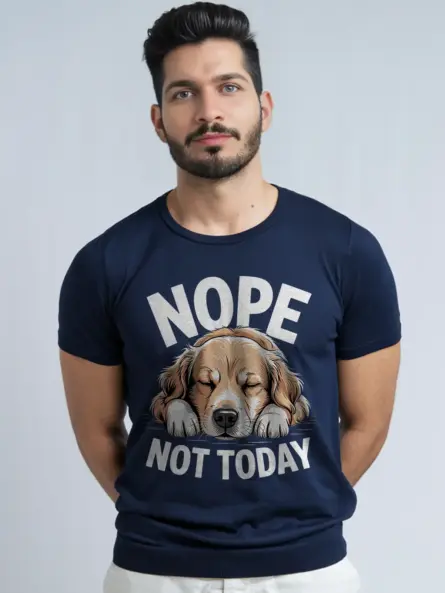 Nope Not Today Dog Shirt – Funny Lazy Golden Retriever Tee - Image 8