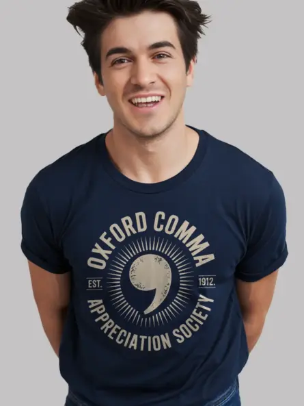 Oxford Comma Shirt – Vintage “Appreciation Society Est. 1912” Tee - Image 9