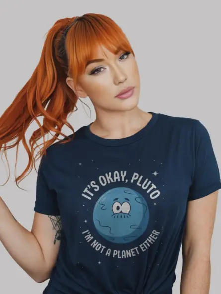 Funny Pluto Not a Planet T-Shirt – Space Meme Tee - Image 9