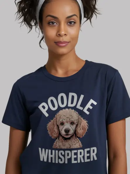 Empowering Poodle Whisperer Shirt – Fluffy Dog Lover Tee - Image 8