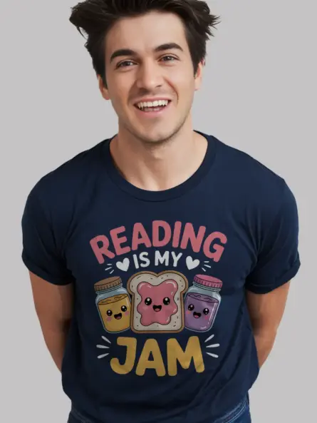 Reading Is My Jam Shirt – Adorable Pun Tee for Book Lovers - Image 9