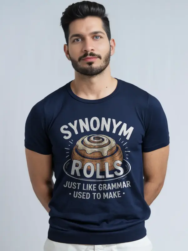 Navy synonym rolls funny synonym rolls t-shirt