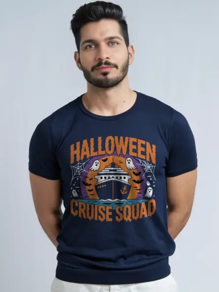Navy Halloween Cruise Squad T-Shirt – spooky squad cruise apparel