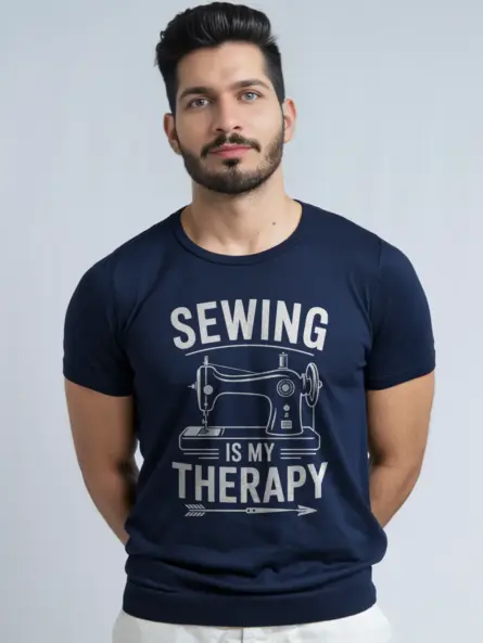Navy – Sewing Is My Therapy – sewing is my therapy t-shirt