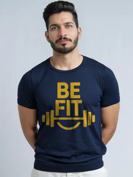 Motivational Be Fit T Shirt for Gym Lovers | Minimalist Fitness Tee - Image 9