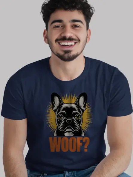 French Bulldog Graphic T-Shirt – Bold Modern Woof Design - Image 9