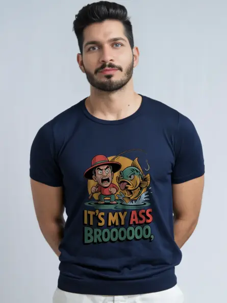 Funny Fishing Shirt – Bold Cartoon Meme Tee for Anglers with Humor - Image 9