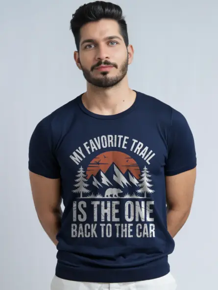 Hilarious Funny Hiking Trail Shirt – Vintage Nature Tee - Image 9