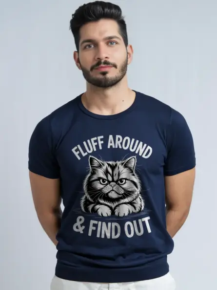 Grumpy Cat Shirt – Bold Funny Tee with Fluff Around & Find Out Attitude - Image 9