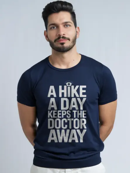 Powerful Hiking Quote Shirt – A Hike A Day Graphic Tee - Image 9