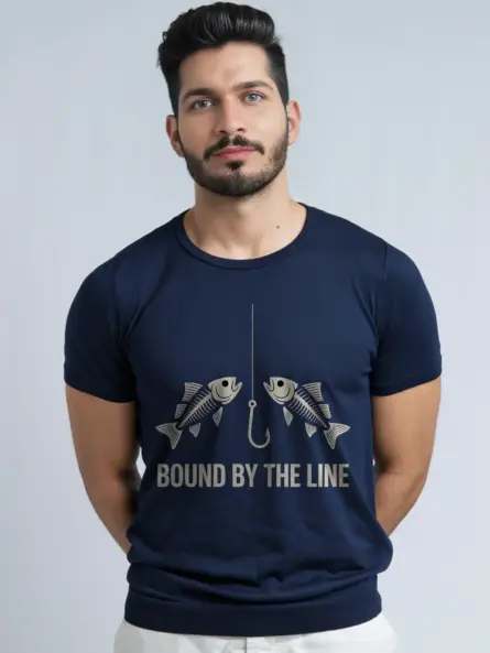 minimalist fishing t shirt