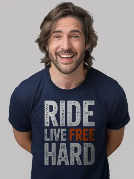Ride Free Shirt – Bold Adventure Biker Graphic Tee - Image 9