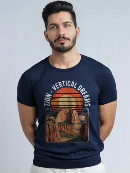Epic Vintage Zion National Park T-Shirt – Vertical Dreams Graphic Tee - Image 9