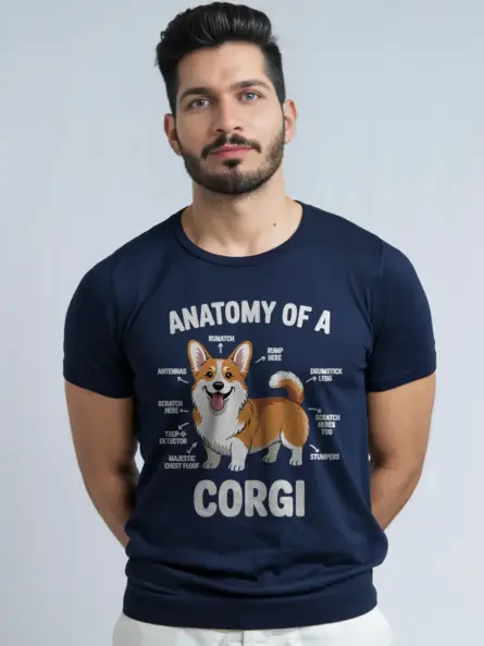 Anatomy of a Corgi Shirt – Funny Labeled Dog Parts Tee for Pet Lovers - Image 8