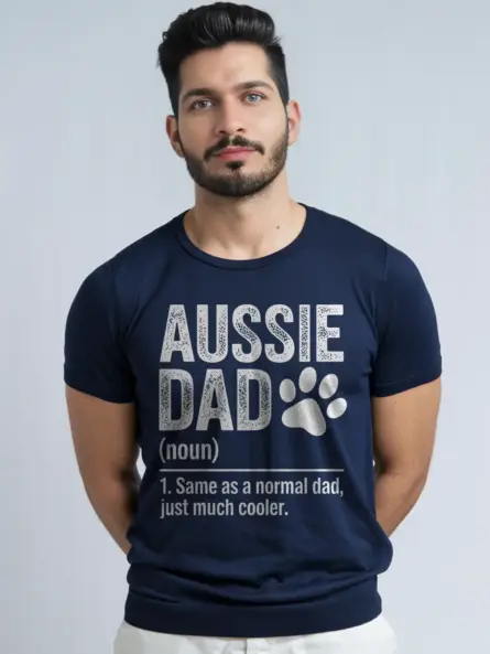 Epic Aussie Dad Shirt – Funny Australian Shepherd Dog Tee - Image 6
