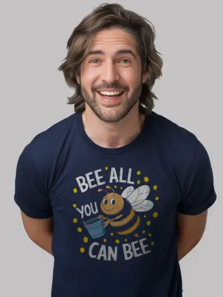 Bee All You Can Bee Shirt – Cheerful Motivational Pun Graphic Tee - Image 9