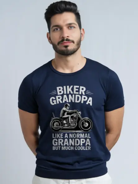 Biker Grandpa Shirt – Funny Gift Tee for Cool Motorcycle Grandpas - Image 9