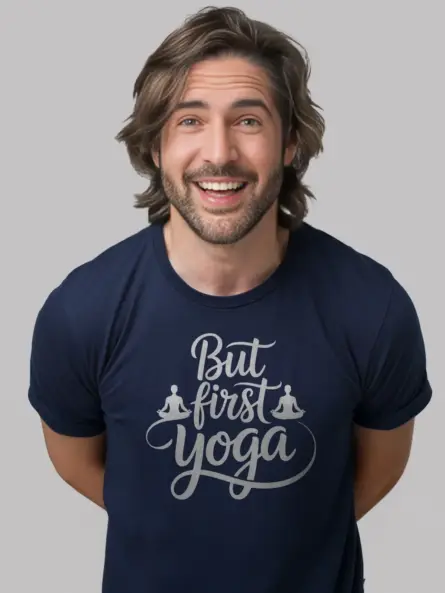 Peaceful But First Yoga T-Shirt for Women - Image 9