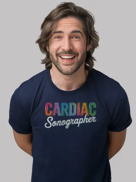 Vibrant Cardiac Sonographer T-Shirt for Echo Techs - Image 6