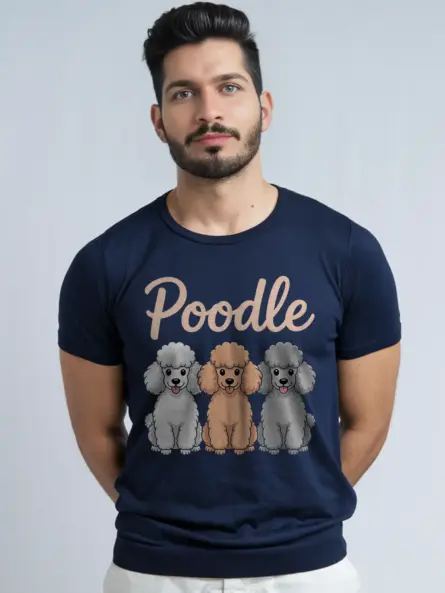 Cartoon Poodle T Shirt – Adorable Pastel Dog Lover Tee - Image 8