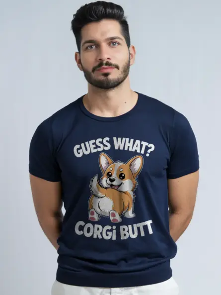 Funny Corgi Butt T-Shirt – Playful Dog Lover Graphic Tee - Image 8